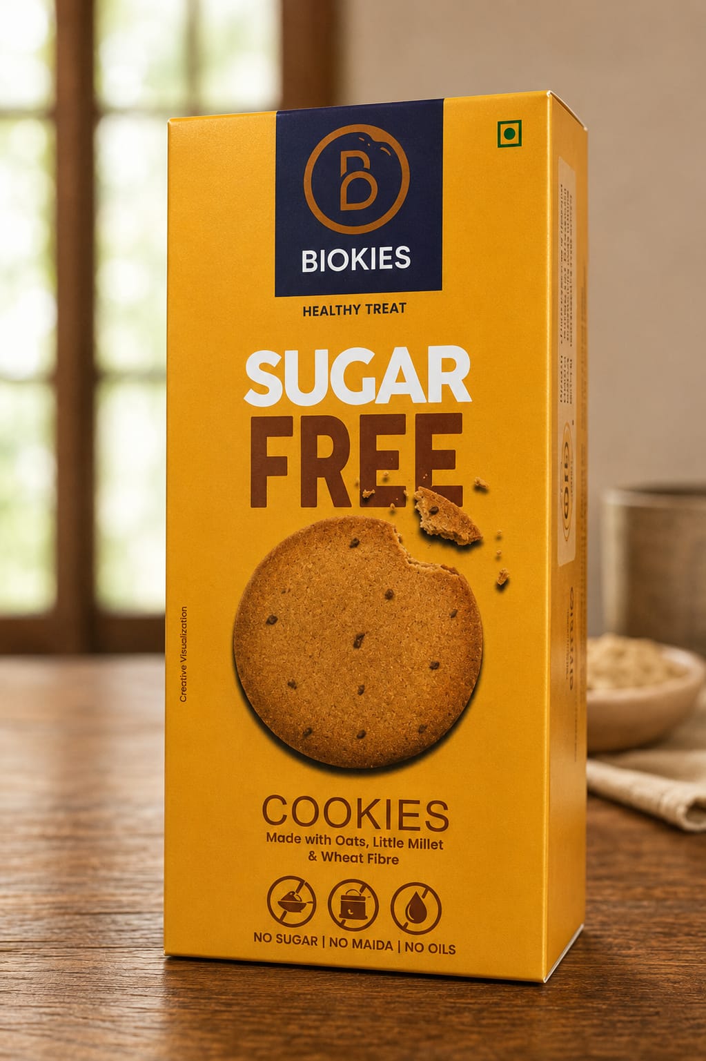 Biokies Sugar Free Cookies with oats and little millet